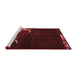 Modern Red Washable Rugs