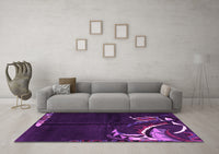 Machine Washable Abstract Pink Modern Rug, wshabs3148pnk