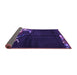 Sideview of Abstract Purple Modern Rug, abs3148pur