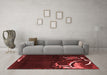 Modern Red Washable Rugs