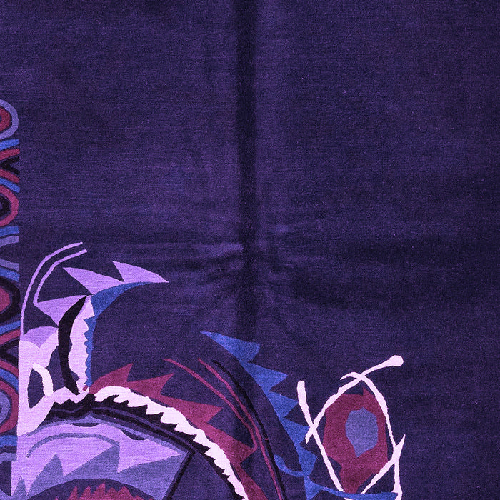 Abstract Purple Modern Rug, abs3148pur