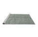 Sideview of Machine Washable Abstract Dark Gray Rug, wshabs3149