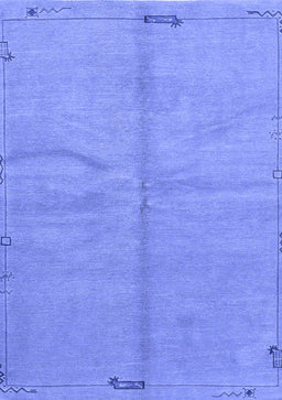Abstract Blue Modern Rug, abs3149blu
