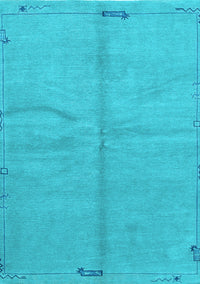 Abstract Light Blue Modern Rug, abs3149lblu