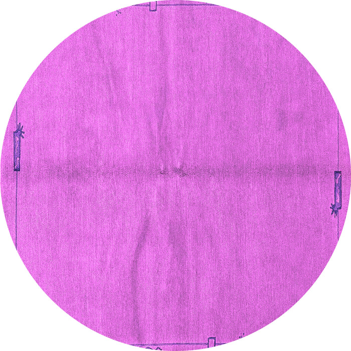 Round Machine Washable Abstract Pink Modern Rug, wshabs3149pnk