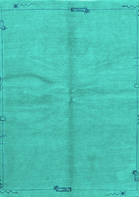 Abstract Turquoise Modern Rug, abs3149turq