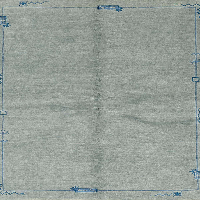 Square Machine Washable Abstract Dark Gray Rug, wshabs3149