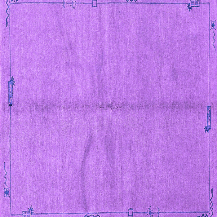 Square Abstract Purple Modern Rug, abs3149pur