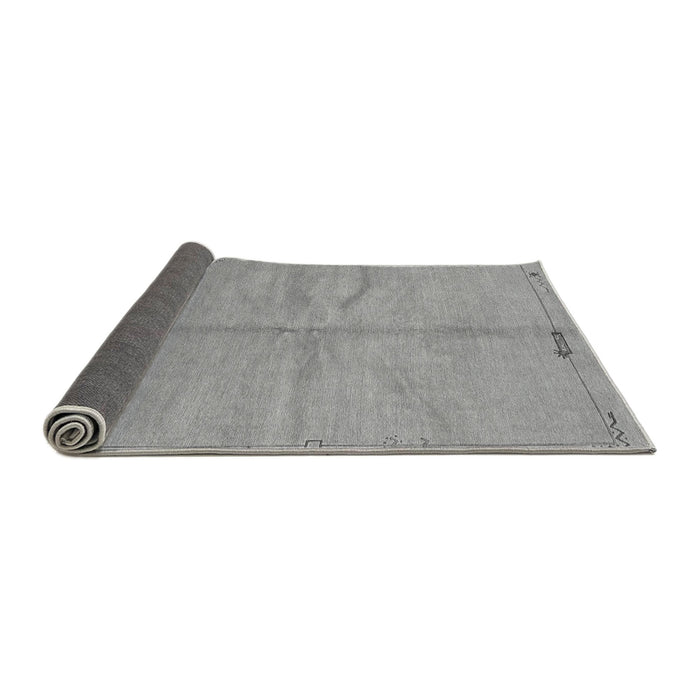 Sideview of Abstract Gray Modern Rug, abs3149gry