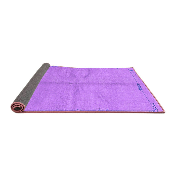 Sideview of Abstract Purple Modern Rug, abs3149pur