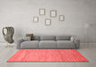 Modern Red Washable Rugs