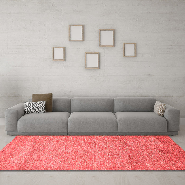 Modern Red Washable Rugs
