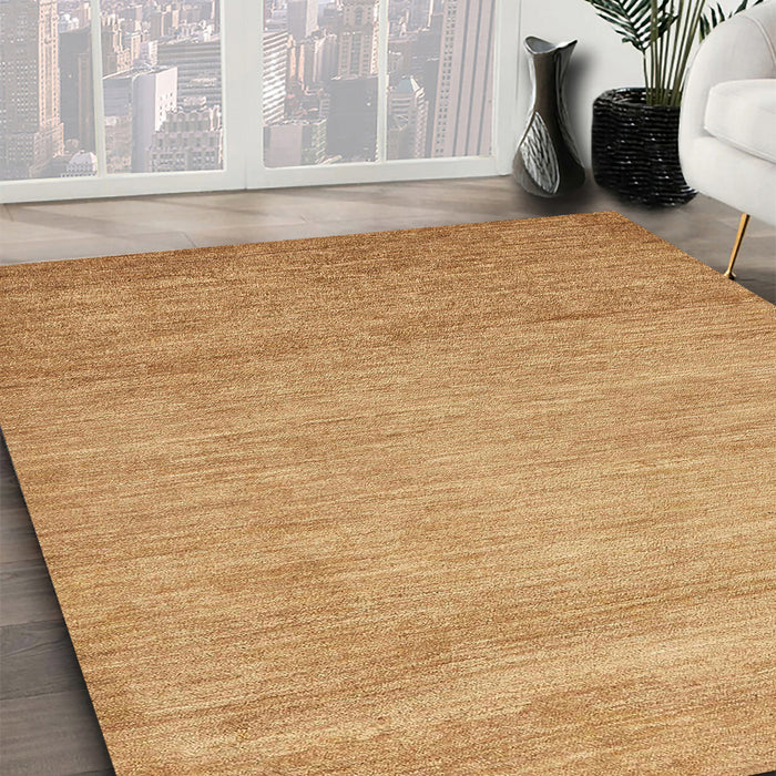 Machine Washable Abstract Orange Rug in a Family Room, wshabs314