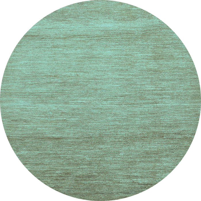 Round Abstract Light Blue Modern Rug, abs314lblu