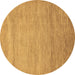 Round Abstract Brown Modern Rug, abs314brn