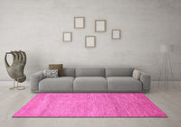 Machine Washable Abstract Pink Modern Rug, wshabs314pnk