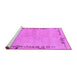 Sideview of Machine Washable Abstract Pink Modern Rug, wshabs3150pnk