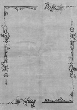 Abstract Gray Modern Rug, abs3150gry