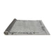 Sideview of Abstract Gray Modern Rug, abs3150gry