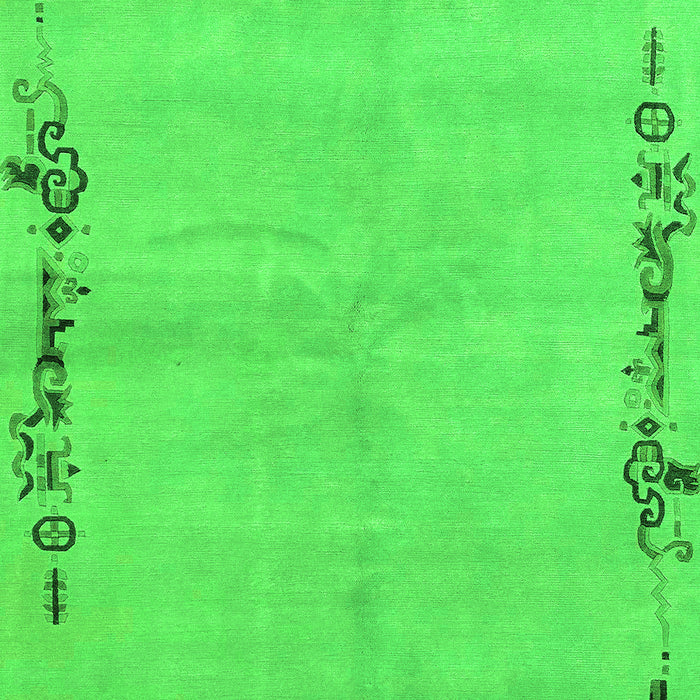 Machine Washable Abstract Green Modern Area Rugs, wshabs3150grn