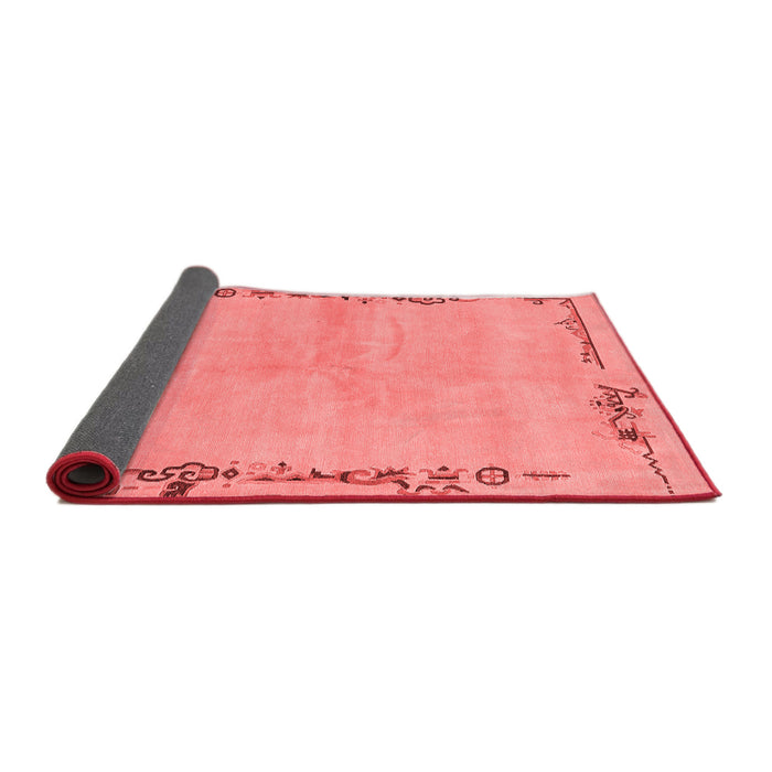 Abstract Red Modern Area Rugs