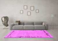 Machine Washable Abstract Pink Modern Rug, wshabs3150pnk