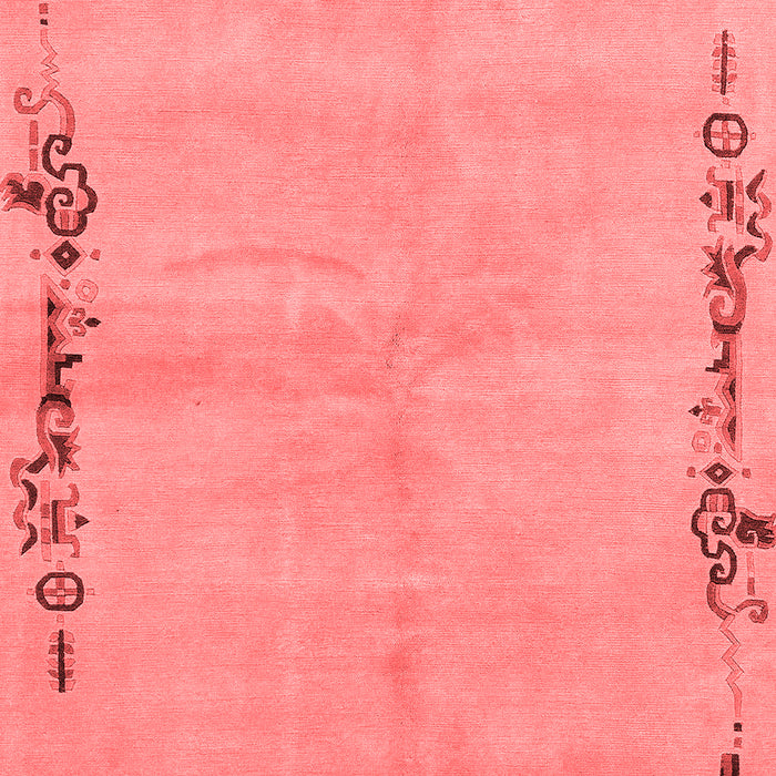 Machine Washable Abstract Red Modern Rug, wshabs3150red