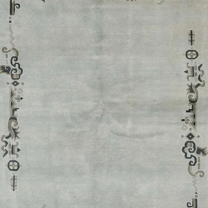 Machine Washable Abstract Gunmetal Gray Rug, wshabs3150