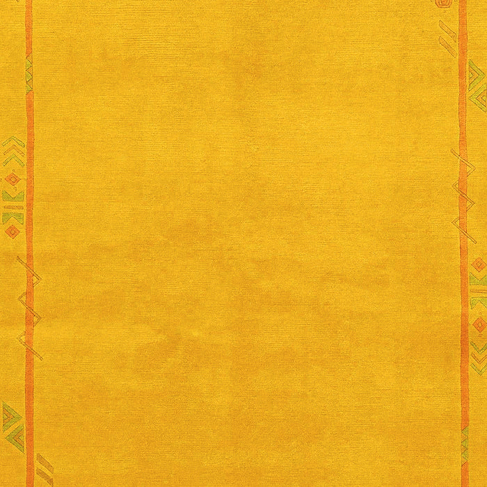 Abstract Yellow Modern Rug, abs3151yw