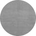 Round Abstract Gray Modern Rug, abs3151gry