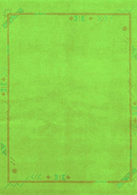 Abstract Green Modern Rug, abs3151grn