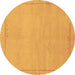 Round Abstract Brown Modern Rug, abs3151brn