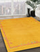 Abstract Orange Modern Rug in Family Room, abs3151