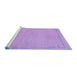 Sideview of Machine Washable Abstract Blue Modern Rug, wshabs3151blu