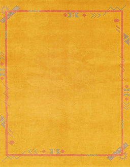 Abstract Orange Modern Rug, abs3151