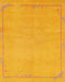 Abstract Orange Modern Rug, abs3151