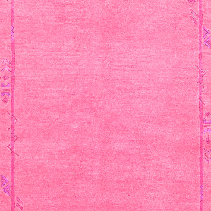 Machine Washable Abstract Pink Modern Rug, wshabs3151pnk
