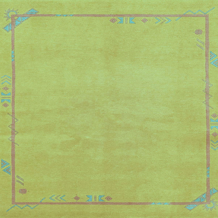 Square Machine Washable Abstract Light Blue Modern Rug, wshabs3151lblu