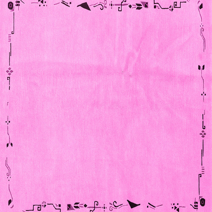Square Solid Pink Modern Rug, abs3152pnk