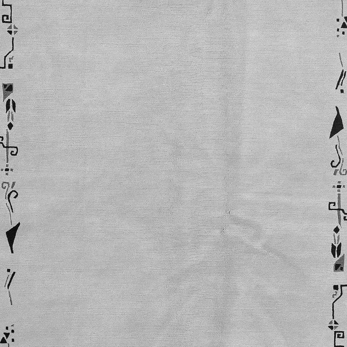 Machine Washable Solid Gray Modern Rug, wshabs3152gry