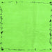 Square Solid Green Modern Rug, abs3152grn