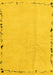 Solid Yellow Modern Rug, abs3152yw