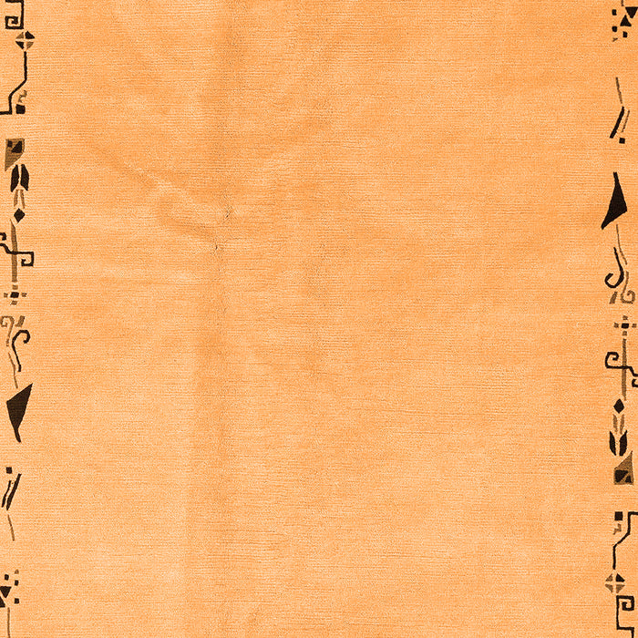 Machine Washable Solid Orange Modern Area Rugs, wshabs3152org