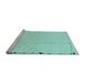 Sideview of Machine Washable Solid Light Blue Modern Rug, wshabs3152lblu