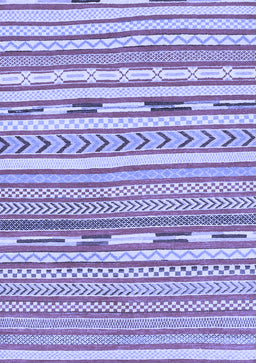 Abstract Blue Modern Rug, abs3153blu