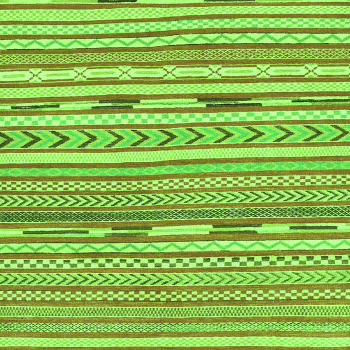 Square Machine Washable Abstract Green Modern Area Rugs, wshabs3153grn