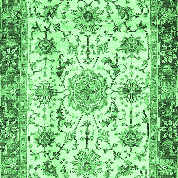 Machine Washable Abstract Emerald Green Modern Area Rugs, wshabs3154emgrn
