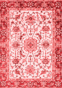 Abstract Red Modern Rug, abs3154red