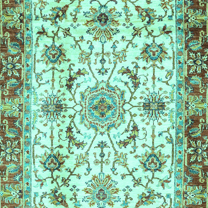Abstract Turquoise Modern Rug, abs3154turq
