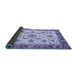 Sideview of Abstract Blue Modern Rug, abs3154blu